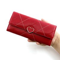 Women's Heart Shape Pu Leather Buckle Wallets main image 5