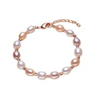 Simple Style Circle Pearl Beaded Bracelets 1 Piece main image 3