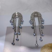 1 Pair Fashion Irregular Artificial Crystal Alloy Tassel Plating Women's Drop Earrings main image 4