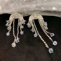 1 Pair Fashion Irregular Artificial Crystal Alloy Tassel Plating Women's Drop Earrings main image 2