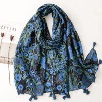 Women's Fashion Color Block Polyester Winter Scarves main image 1