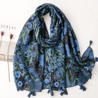 Women's Fashion Color Block Polyester Winter Scarves main image 6