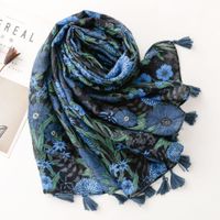 Women's Fashion Color Block Polyester Winter Scarves main image 5