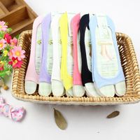 Women's Fashion Solid Color Nylon Cotton Bamboo Fiber Ankle Socks A Pair sku image 1