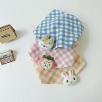 Cute Lattice Cotton And Linen Baby Accessories main image 2