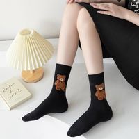 Mujeres Moda Oso Nylon Algodón Calcetines De Tripulación Un Par main image 5