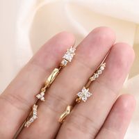 Fashion Geometric Copper Plating Zircon Earrings 1 Pair main image 6