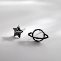 Mode Star Le Cuivre Placage Boucles D'oreilles 1 Paire sku image 1