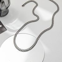 Mode Geometrisch Titan Stahl Polieren Überzug Halskette 1 Stück main image 4