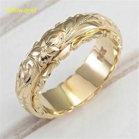 1 Piece Fashion Flower Alloy Carving 14k Gold Plated Women's Rings main image 5
