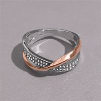 1 Piece Fashion Double Ring Alloy Plating Inlay Artificial Gemstones Women's Rings sku image 15