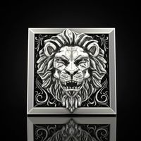 1 Piece Retro Lion Alloy Stoving Varnish Men's Rings main image 6