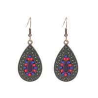 1 Pair Retro Water Droplets Alloy Plating Women's Drop Earrings main image 3