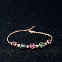 Fashion Square Copper Inlay Artificial Gemstones Bracelets main image 1