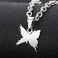 Fashion Butterfly Stainless Steel Plating Pendant Necklace 1 Piece main image 5