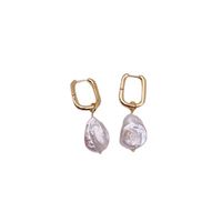 1 Pair Elegant Geometric Pearl Earrings main image 5