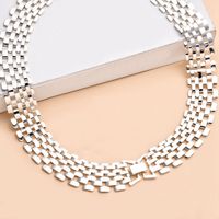 Wholesale Jewelry Hip-Hop Geometric Iron Plating Necklace sku image 1