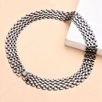 Wholesale Jewelry Hip-Hop Geometric Iron Plating Necklace sku image 4