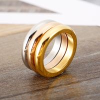 Simple Style Geometric Stainless Steel Plating Rings 1 Piece sku image 4