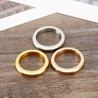 Simple Style Geometric Stainless Steel Plating Rings 1 Piece main image 4