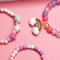 1 Set Sweet Rainbow Arylic Girl's Bracelets main image 3