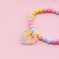 1 Set Fashion Heart Shape Plastic Resin Kid's Bracelets main image 2