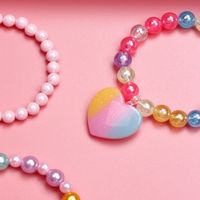1 Set Sweet Heart Shape Arylic Kid's Bracelets main image 3