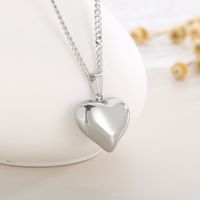 Fashion Star Heart Shape Titanium Steel Plating Pendant Necklace 1 Piece main image 7