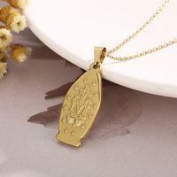 Sweet Human Virgin Mary Stainless Steel Plating Pendant Necklace 1 Piece main image 6
