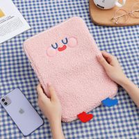 Ins Korean Cartoon Cute Student Girl Plush Tablet Pc Bag 11-inch 10.5-inch 9.7-inch Liner Bag sku image 3