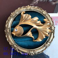 Retro Goldfish Umbrella Bird Cage Alloy Enamel Rhinestones Women's Brooches sku image 2