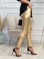 Femmes Du Quotidien Décontractée Couleur Unie Toute La Longueur Poche Pantalons Décontractés main image 3