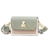 Women's Mini All Seasons Pu Leather Letter Color Block Elegant Chain Square Magnetic Buckle Shoulder Bag main image 3