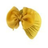 Baby Girl's Cute Solid Color Bowknot Baby Hat sku image 1