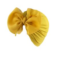 Baby Girl's Cute Solid Color Bowknot Baby Hat main image 2