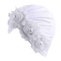 Baby Girl's Cute Solid Color Flowers Baby Hat sku image 7