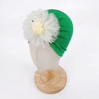 Women's Cute Solid Color Flowers Eaveless Baby Hat sku image 3
