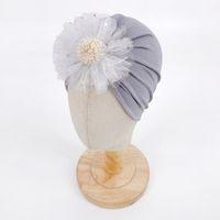 Women's Cute Solid Color Flowers Eaveless Baby Hat sku image 9