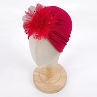 Women's Cute Solid Color Flowers Eaveless Baby Hat sku image 2