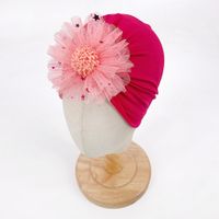 Women's Cute Solid Color Flowers Eaveless Baby Hat sku image 10