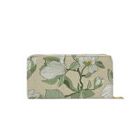 Women's Flower Pu Leather Zipper Wallets sku image 1