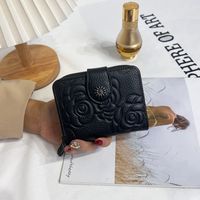 Frau Einfarbig Pu-leder Lackierte Oberfläche Reißverschluss Schnalle Brieftaschen sku image 6