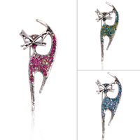 Fashion Cat Alloy Inlay Rhinestones Women's Brooches main image 4