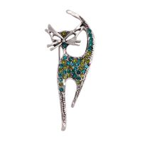 Fashion Cat Alloy Inlay Rhinestones Women's Brooches sku image 3