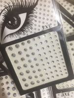 Etiqueta Engomada De La Cara Del Ojo Del Maquillaje De La Etapa Del Acrílico Del Rhinestone Brillante De La Moda sku image 1