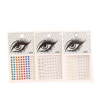 Autocollant De Visage D'oeil De Maquillage D'étape Acrylique De Strass Brillant De Mode main image 4