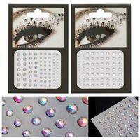 Etiqueta Engomada De La Cara Del Ojo Del Maquillaje De La Etapa Del Acrílico Del Rhinestone Brillante De La Moda main image 5