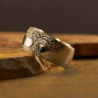 1 Piece Simple Style Tree Alloy Carving Women's Rings main image 5