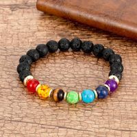 Fashion Circle Natural Stone Beaded Knitting Bracelets 1 Piece sku image 2