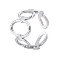 Simple Style Geometric Stainless Steel Open Ring In Bulk main image 2